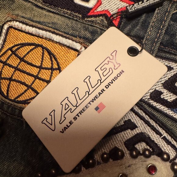 Valley Patchwork Jean Shorts - New - Picture 4 of 6